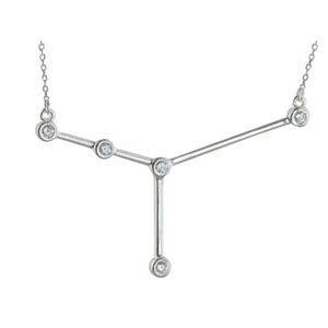 Sterling Silver Cancer Constellation Necklace